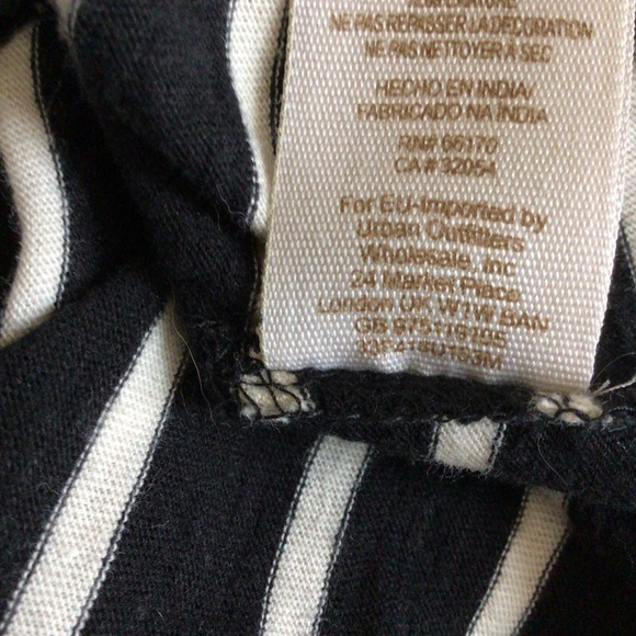 Free People Black & White stripe shirt - Picture 9 of 9